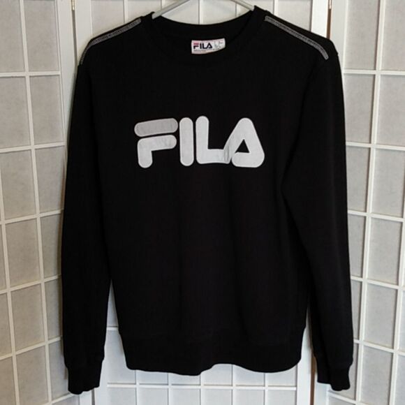 Black" Fila " sweatshirt - Picture 1 of 7